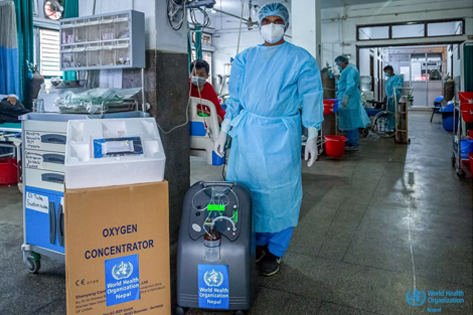 Nepal için Canta oksijen yoğunlaştırıcı sipariş